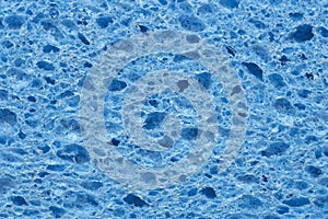 Blue sponge detail texture.  Horizontal background