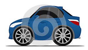 Blue sport car