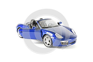 Blue sports car model