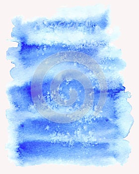 Blue spot. Abstract watercolor background.