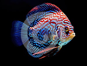 Blue spotted fish Discus