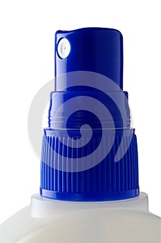 Blue spray nozzle isolated