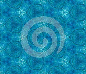 Blue spring allover seamless pattern. Hand drawn w