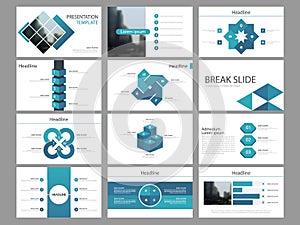 Blue square Bundle infographic elements presentation template. business annual report, brochure, leaflet, advertising flyer,