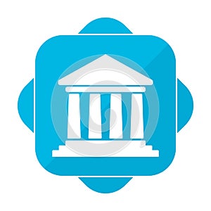 Blue square icon bank