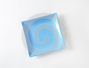 Blue square plate