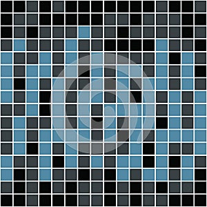 Blue Squares Pattern