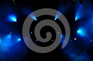 Blue Stage Lights