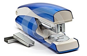 Blue stapling machine