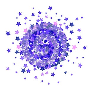 Blue Star Burst Isolated