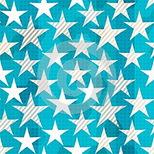 Blue star seamless