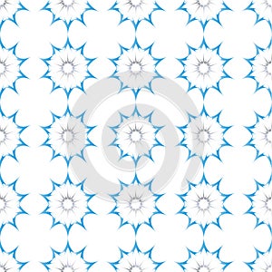 Blue star seamless pattern