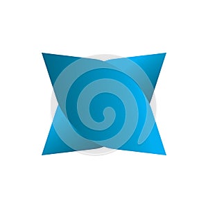 Blue star spin logo design