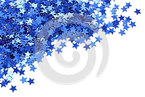 Blue stars confetti