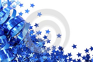 Blue stars confetti