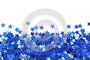 Blue stars confetti