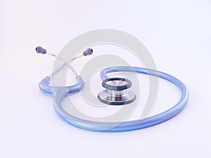 Blue stethoscope