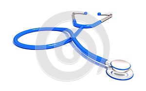 Blue stethoscope