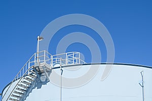 Blue Storage Tank