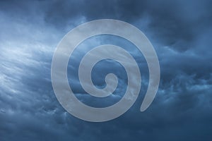 Blue storm clouds background