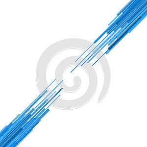 Blue Straight Lines Abstract Background. Vector