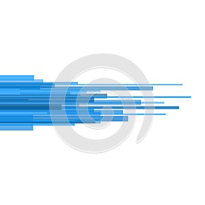 Blue Straight Lines Abstract on Light Background. Vector