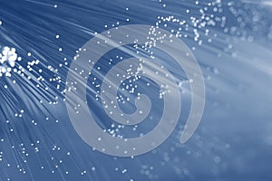 Blue strands of light