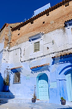 Blue streets of Chefchaouen in Morocco