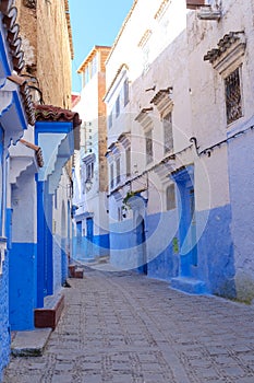 Blue streets of Chefchaouen in Morocco