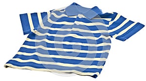 Blue Striped Polo Shirt