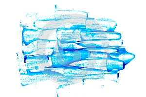 Blue strokes blot