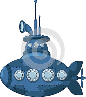 Blue submarine for you design