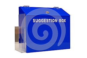 Blue suggestion box photo