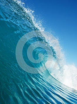 Blue Surfing Wave