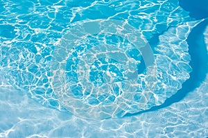 Blue swimming pool background. Summer and water concept x