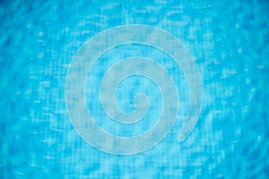 Blue swimming pool rippled water detail