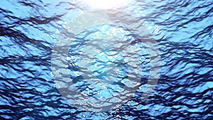 Blue Swimming Pool Underwater Animation Background