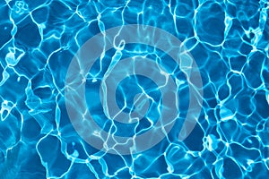 Blue swimming pool water background