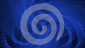 Blue swirl rotation spiral pattern