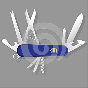 Blue Swiss knife, Blue multi-tool