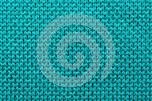 Blue synthetic knitted fabric texture