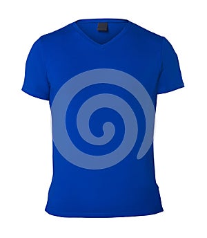 Blue T-shirt isolated on white