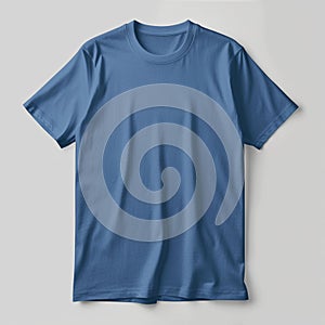 Blue T-Shirt on White Background