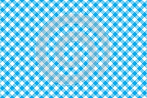 Blue tablecloth diagonal background seamless pattern