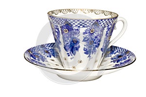 Blue tea cups