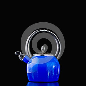 Blue tea pot