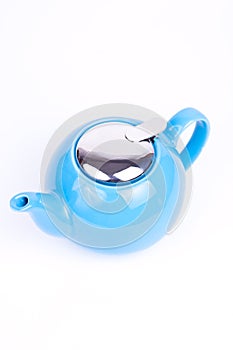 Blue tea-pot