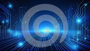 blue technological background