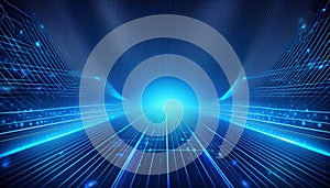 blue technological background