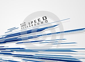 Blue technology line pattern of speed futuristic background.